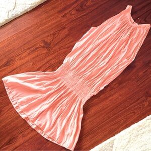 Army Brook New York Elegant Coral Sleeveless Dress with lining size S/M